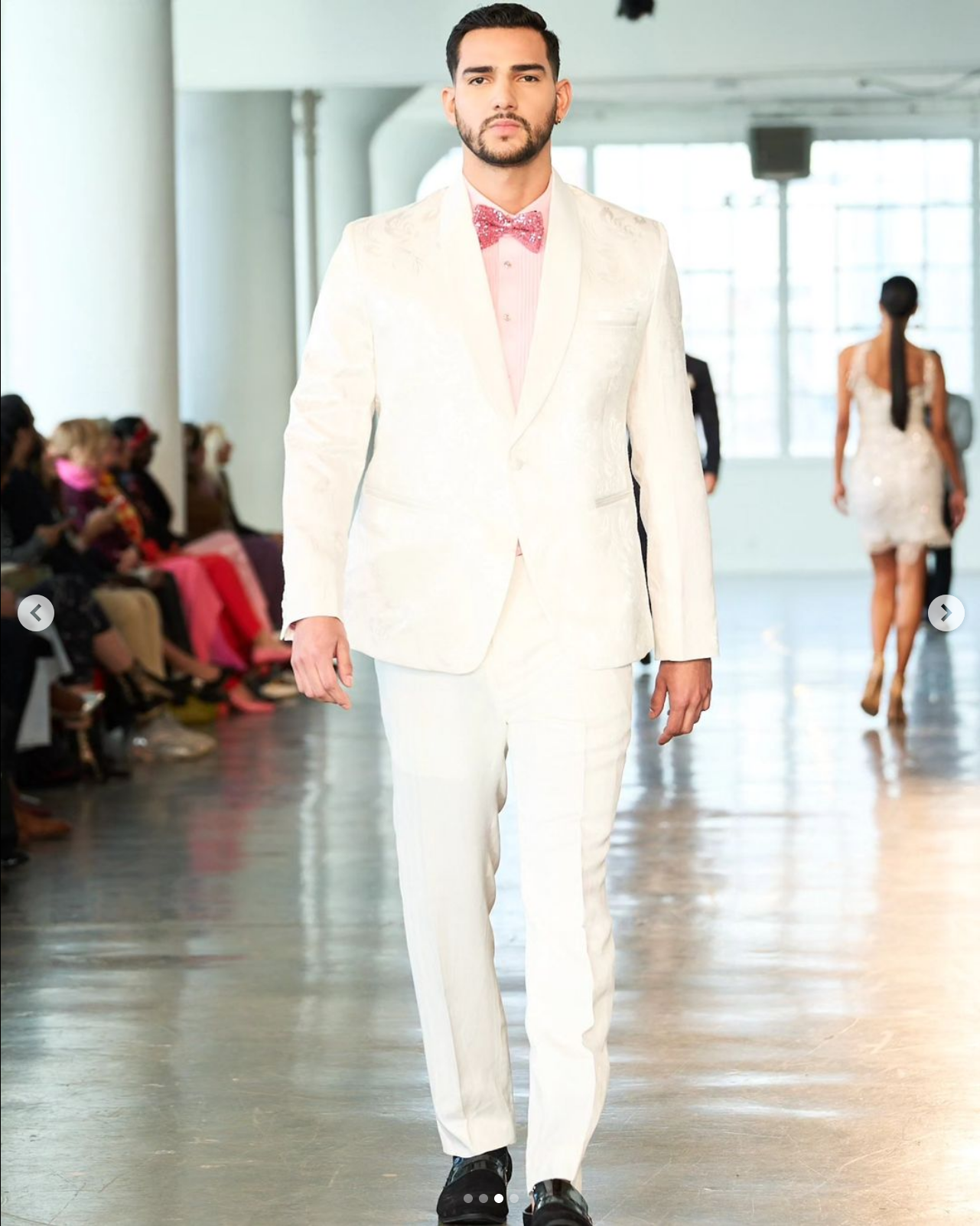 White Pattern Tuxedo