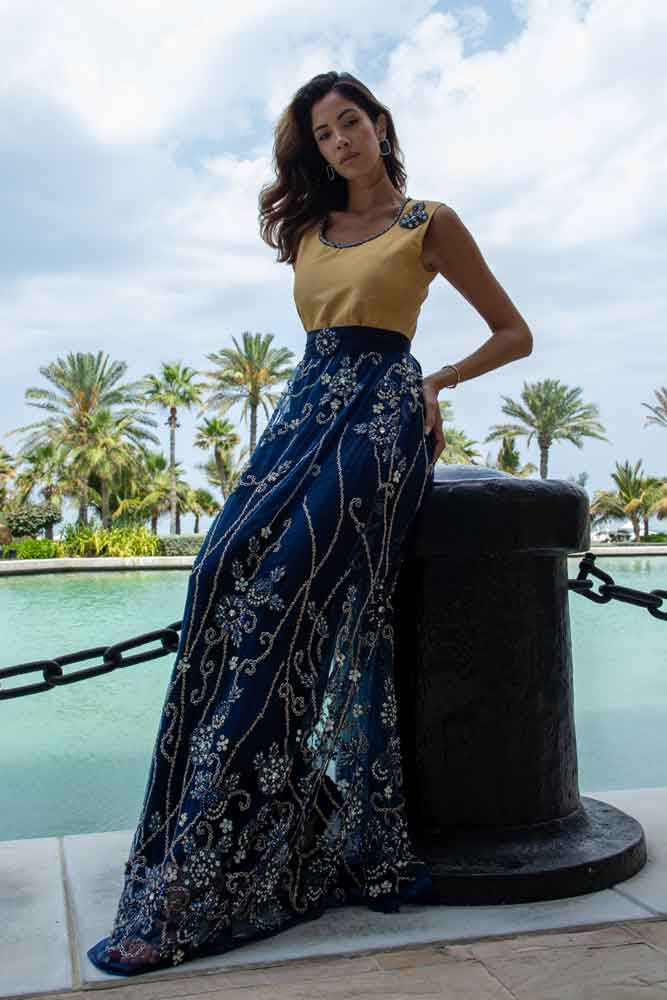 Elegant Embroidered Maxi Dress