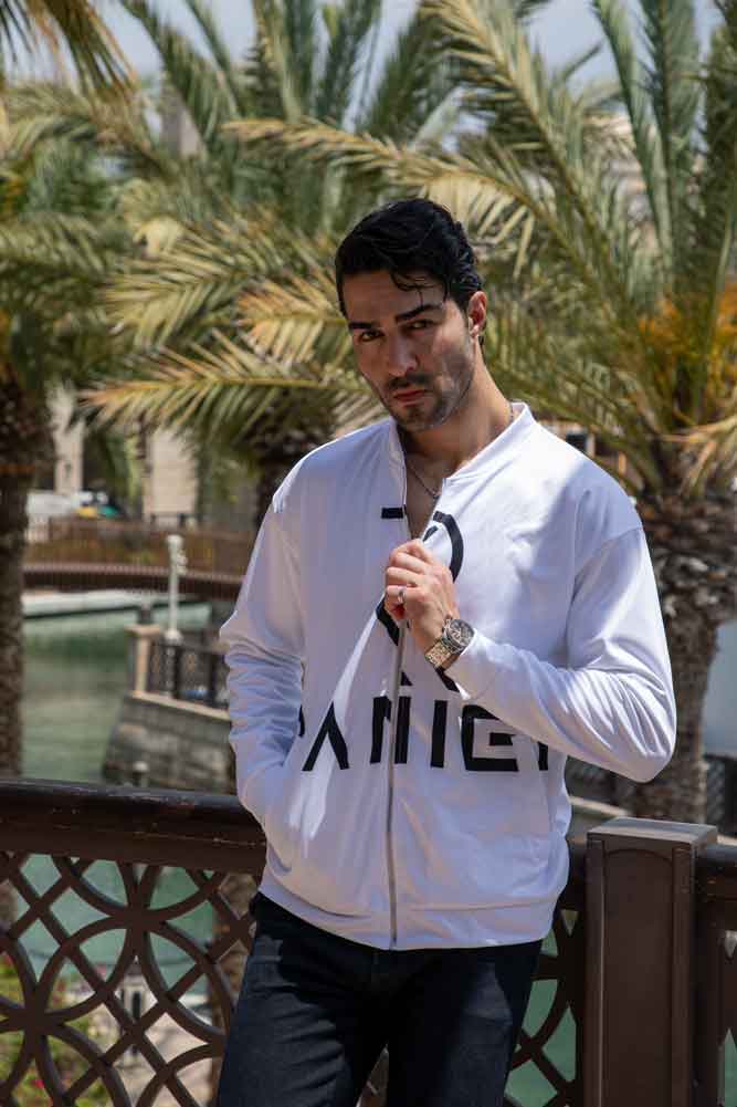 Stylish Graphic Zip-Up Hoodie