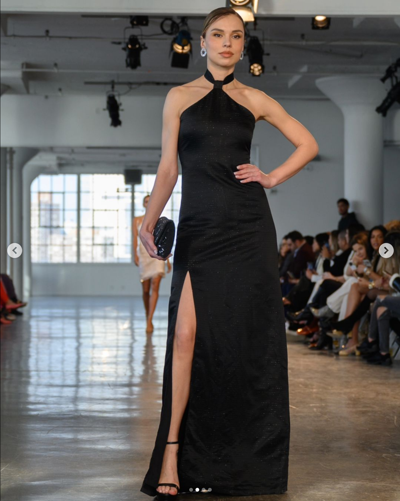 Sultry long black dress