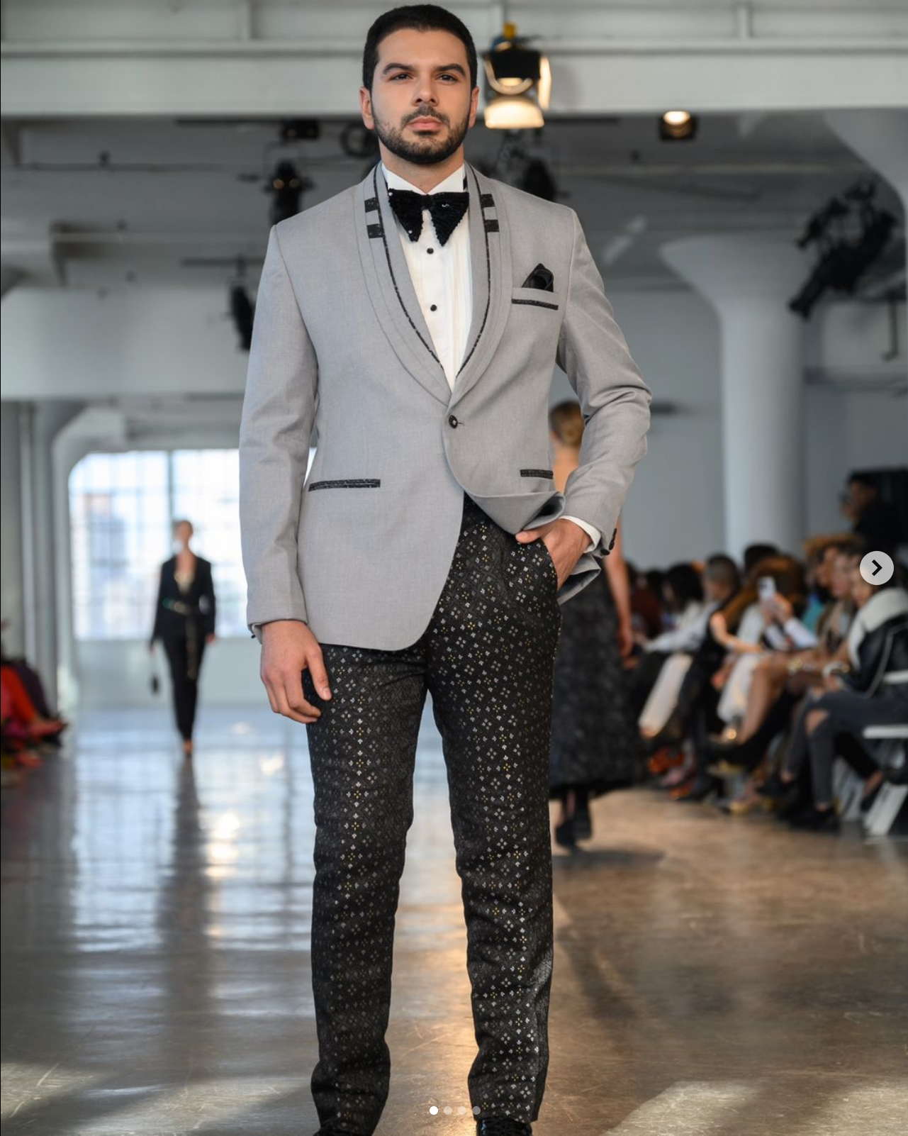 Stylish Grey Tuxedo Jacket