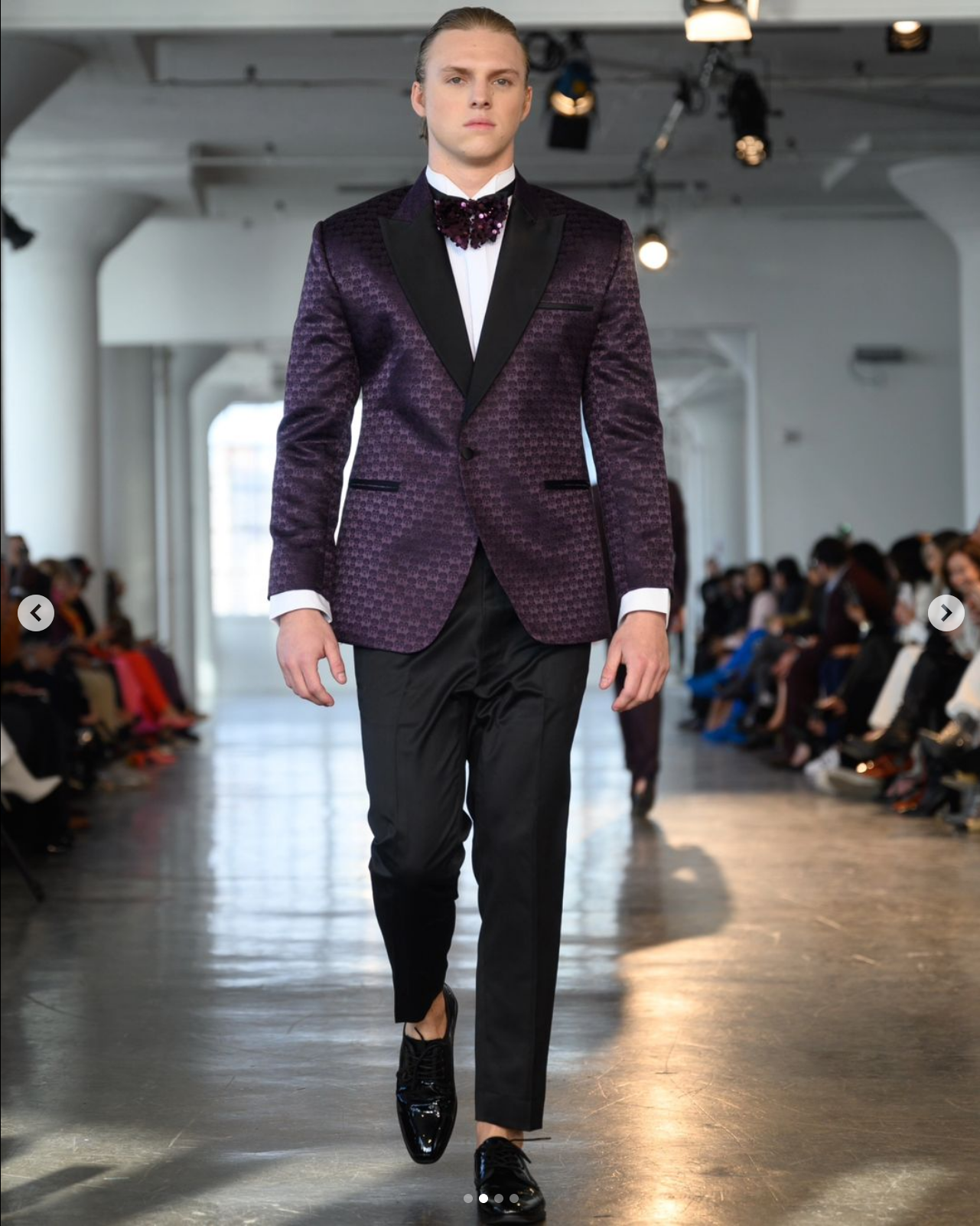 Dark Purple Pattern Tuxedo